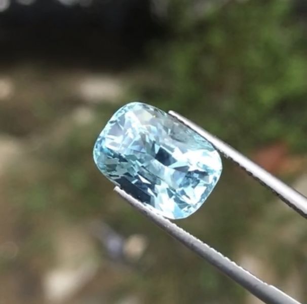 6.90克拉無燒無處理馬達加斯加藍色海水藍寶 山姆大叔寶石屋,海水藍寶,寶石,珠寶,Sam'sGemStudio,Aquamarinl,Gemstone,Gem,Jewelry