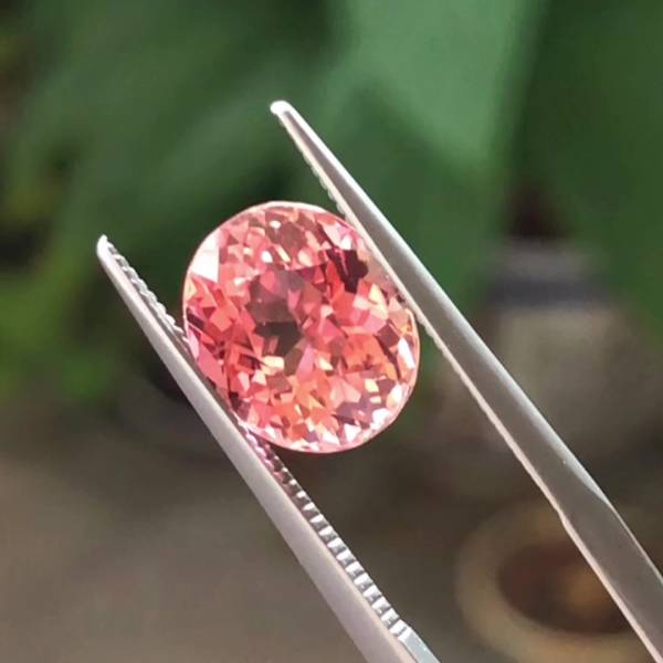 3.81克拉無燒無處理剛果蓮花粉橘色碧璽 山姆大叔寶石屋,碧璽,電氣石,寶石,珠寶,Sam'sGemStudio,Tourmaline,Gemstone,Gem,Jewelry