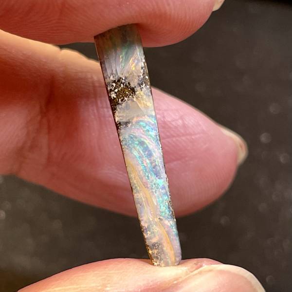 3.14克拉無處理澳洲礫背蛋白石 山姆大叔寶石屋,蛋白石,礫背蛋白石,黑蛋白石,寶石,珠寶,Sam'sGemStudio,Opal,Boulder Opal,Black Opal,Gemstone,Gem,Jewelry