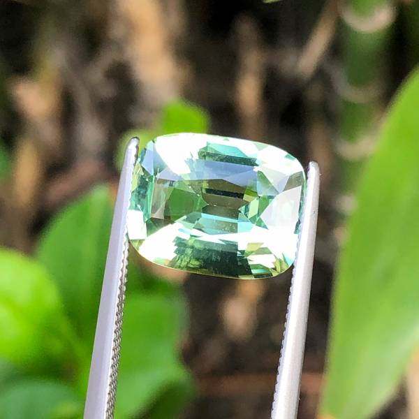 4.07克拉無燒無處理烏干達Lagoon Green 瀉湖藍綠色碧璽 山姆大叔寶石屋,碧璽,電氣石,寶石,珠寶,Sam'sGemStudio,Tourmaline,Gemstone,Gem,Jewelry
