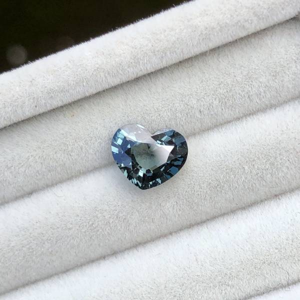 1.41克拉無燒無處理緬甸水鴨綠色尖晶石愛心 山姆大叔寶石屋,尖晶石,寶石,珠寶,Sam'sGemStudio,Spinel,Gemstone,Gem,Jewelry