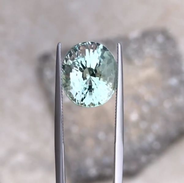 9.10克拉無燒無處理剛果綠色碧璽 山姆大叔寶石屋,碧璽,電氣石,寶石,珠寶,Sam'sGemStudio,Tourmaline,Gemstone,Gem,Jewelry
