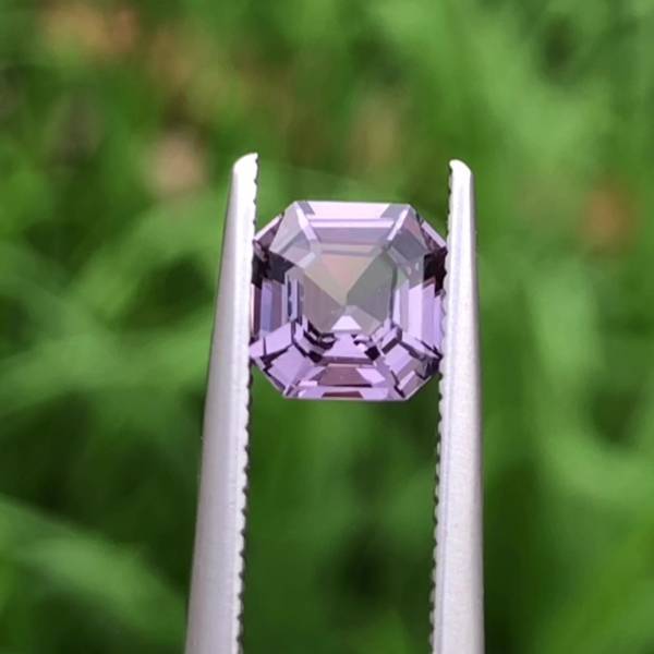 5.8mm Asscher cut無燒無處理緬甸銀紫色尖晶石 山姆大叔寶石屋,尖晶石,寶石,珠寶,Sam'sGemStudio,Spinel,Gemstone,Gem,Jewelry