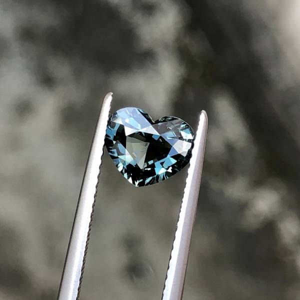 1.41克拉無燒無處理緬甸水鴨綠色尖晶石愛心 山姆大叔寶石屋,尖晶石,寶石,珠寶,Sam'sGemStudio,Spinel,Gemstone,Gem,Jewelry