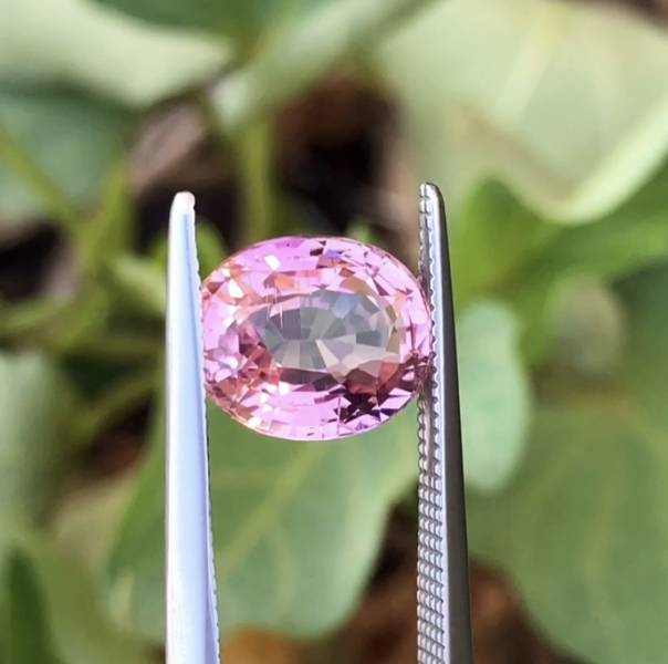 3.09克拉無燒無處理剛果蓮花橘粉色碧璽 山姆大叔寶石屋,碧璽,電氣石,寶石,珠寶,Sam'sGemStudio,Tourmaline,Gemstone,Gem,Jewelry