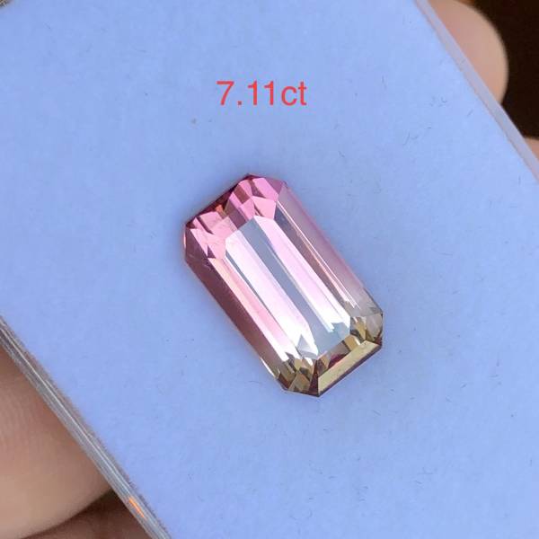 7.11克拉無燒無處理非洲雙色碧璽 山姆大叔寶石屋,碧璽,電氣石,寶石,珠寶,Sam'sGemStudio,Tourmaline,Gemstone,Gem,Jewelry