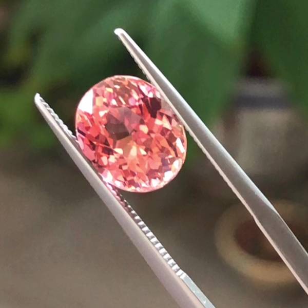 3.81克拉無燒無處理剛果蓮花粉橘色碧璽 山姆大叔寶石屋,碧璽,電氣石,寶石,珠寶,Sam'sGemStudio,Tourmaline,Gemstone,Gem,Jewelry