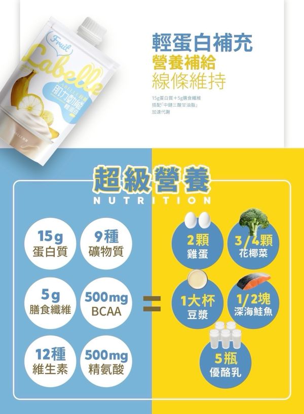 Labelle拉蓓 高蛋白代餐 