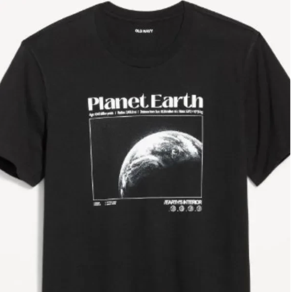 Old Navy 男款地球 T-Shirt 