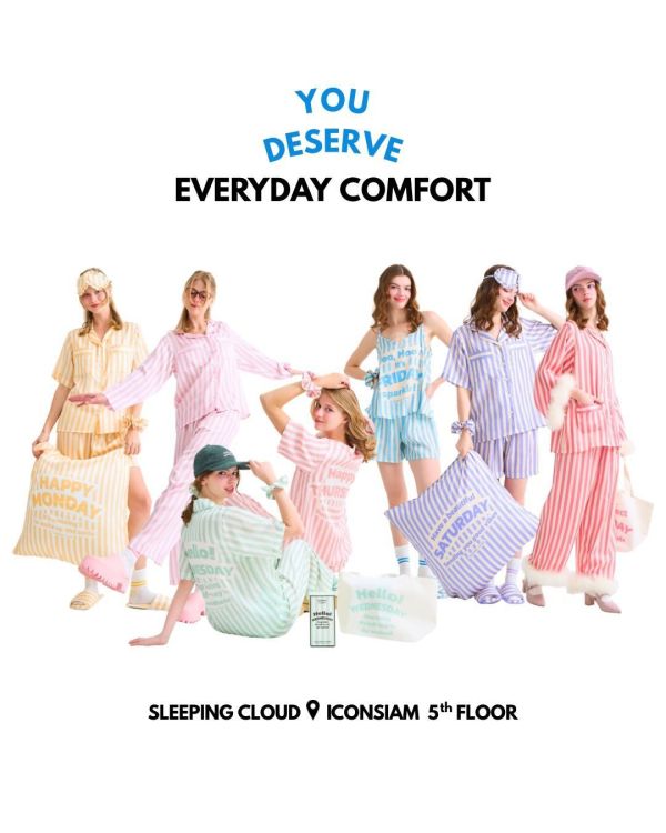 泰國 Sleeping Cloud 7 Days Collection (短袖短褲) 