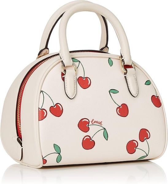 Coach 心形櫻桃印花手提包 