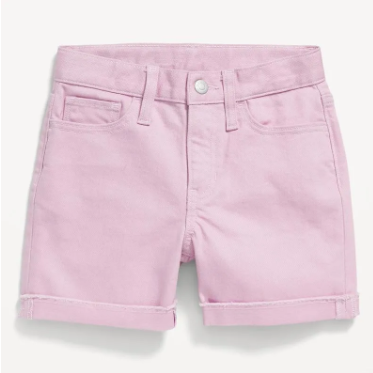 Old Navy  女童粉紅牛仔短褲 