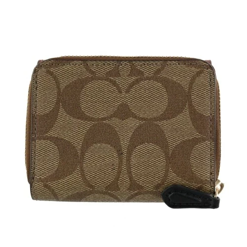 Coach Logo鉚釘裝飾短夾 