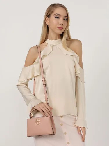 Tory Burch Britten 復古黛妃手提包 (稀缺粉) 