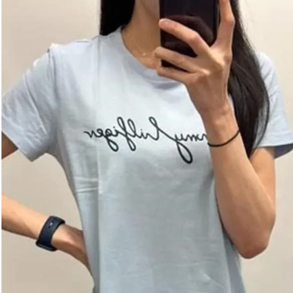 Tommy Hilfiger 女款印刷字母短 T-Shirt 