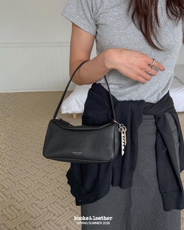 韓國 Bucks & Leather 羊皮單肩包 