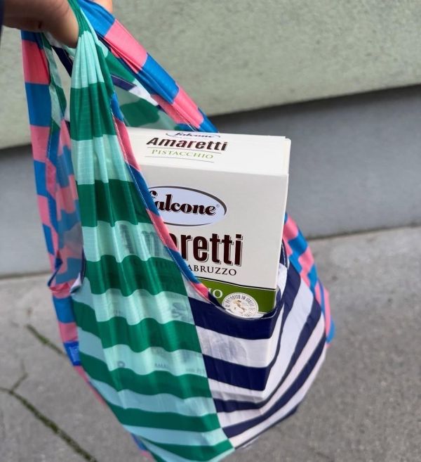 泰國 文創品牌Sardine 撞色購物袋 