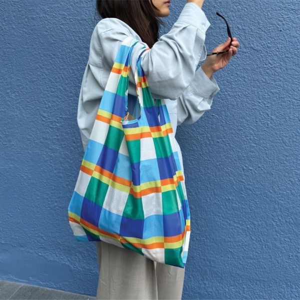 泰國 文創品牌Sardine 撞色購物袋 