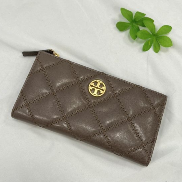 Tory Burch  專櫃款灰長夾 