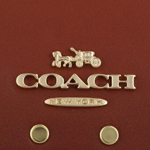 Coach Logo鉚釘裝飾短夾 