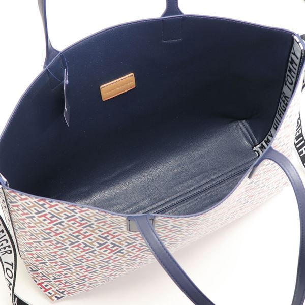 Tommy Hilfiger 雙色圖騰大托特包 