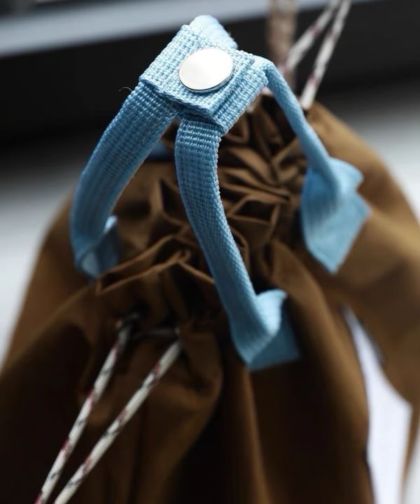 日系 抽繩手提撞色保溫保冷袋 