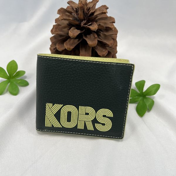 Michael Kors 男士條紋字拼色短夾 