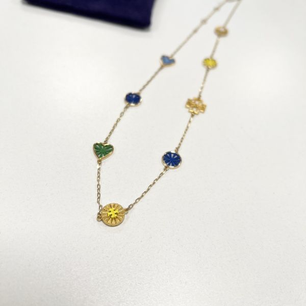 Tory Burch 夏天祭愛心品牌項鍊 