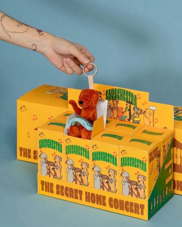 peishopp【單盒】泰國benkoff cafe 臘腸狗盲盒 