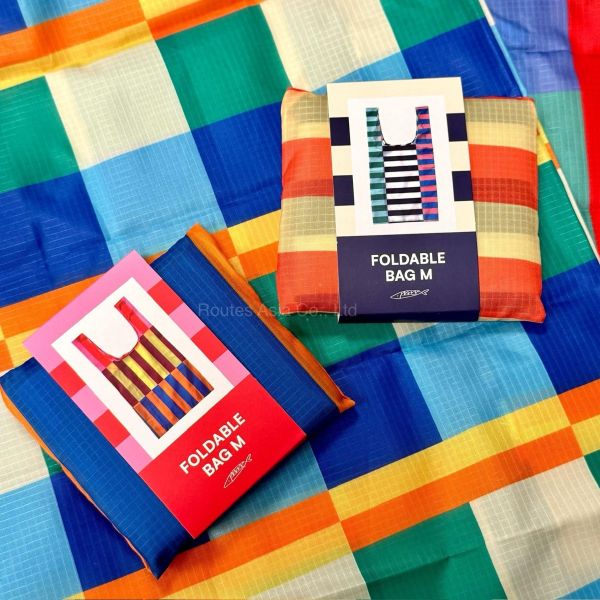 泰國 文創品牌Sardine 撞色購物袋 