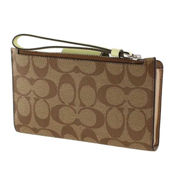 Coach 拼色雙折錢包 