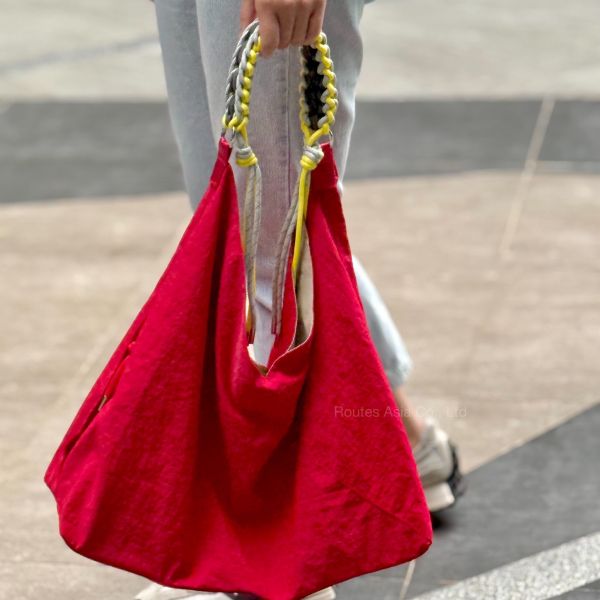 日本 CHILLVIBE 編織繩尼龍單肩包 