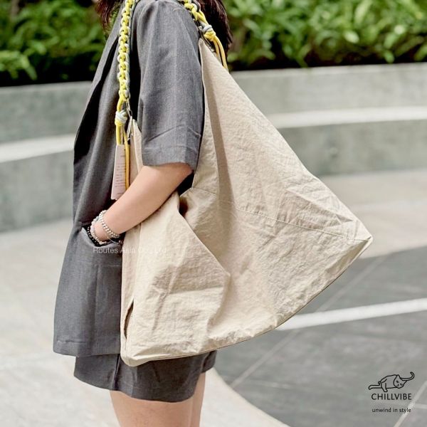 日本 CHILLVIBE 編織繩尼龍單肩包 