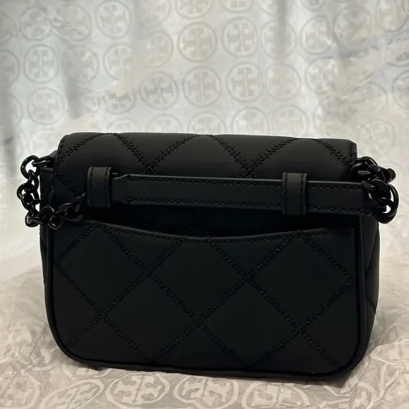 Tory Burch Willa 消光黑鏈條包 