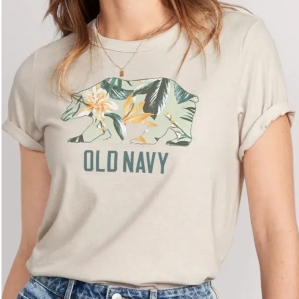 Old Navy 花花熊剪影 T-Shirt 