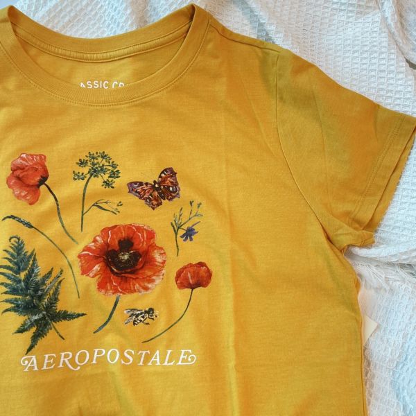 Aero橘黃花草蝴蝶T 