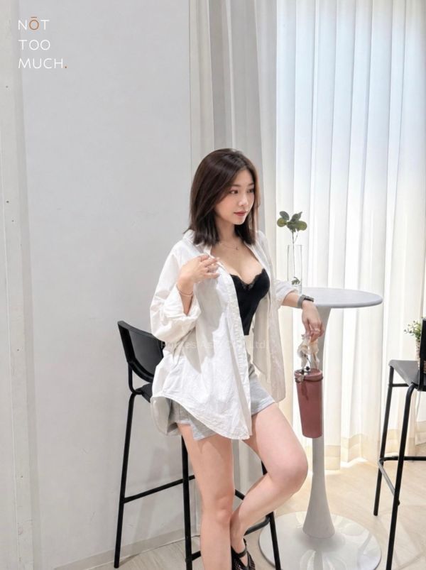 NOT TOO MUCH 法式心機 蕾絲美胸背心/睡衣 