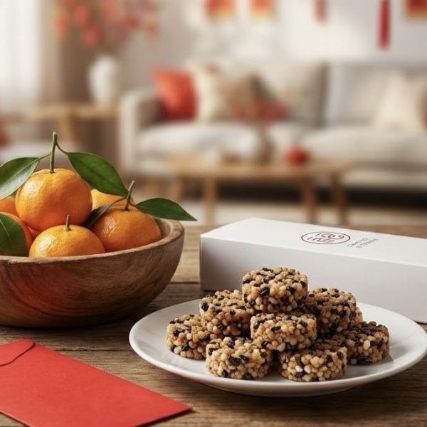 台中谷關．六星級溫泉飯店欽點．黑米肉鬆米菓 