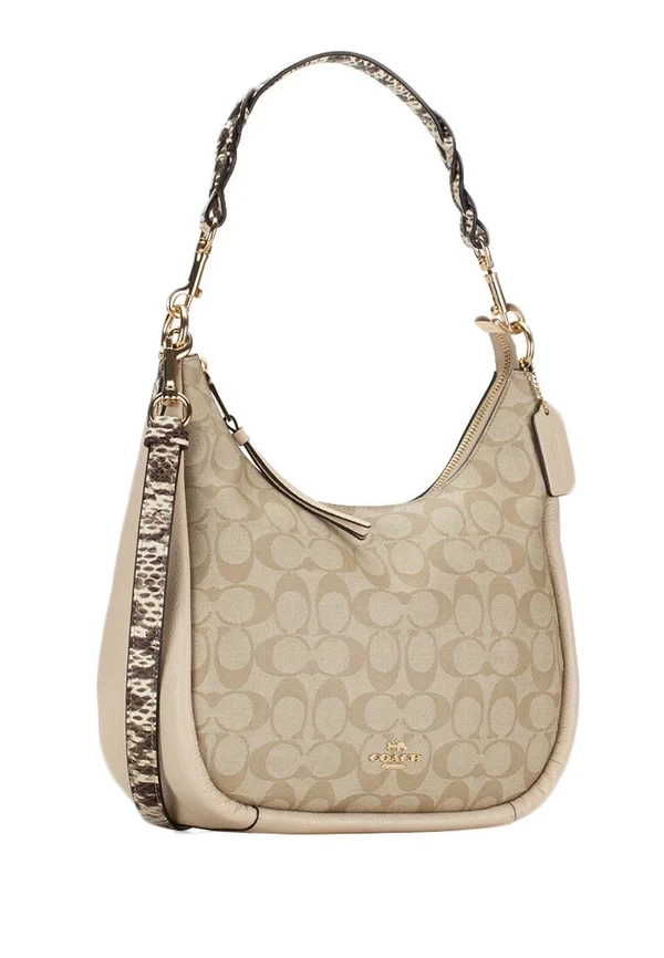 Coach 蛇紋背帶腋下包 