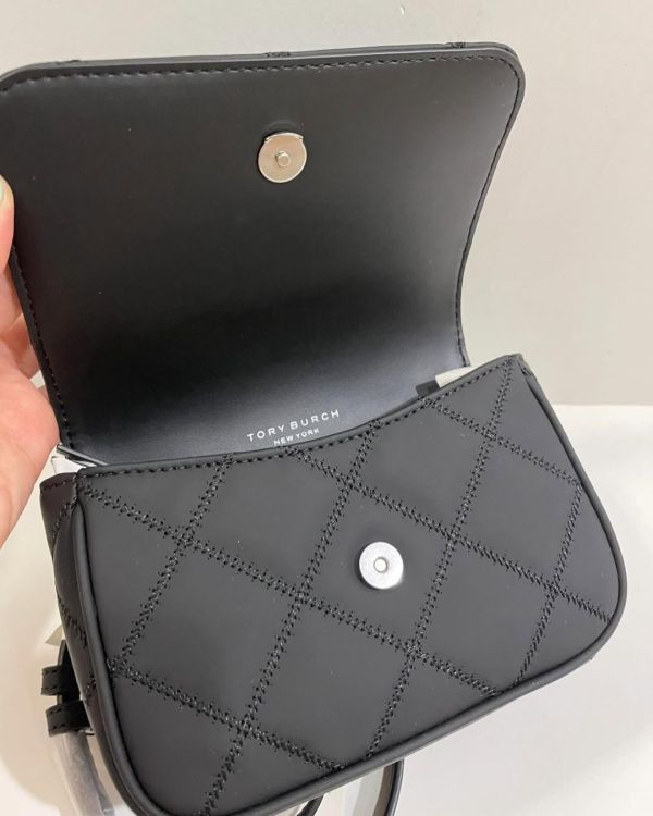 Tory Burch Willa 消光黑鏈條包 