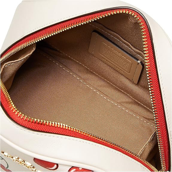 Coach 心形櫻桃印花手提包 