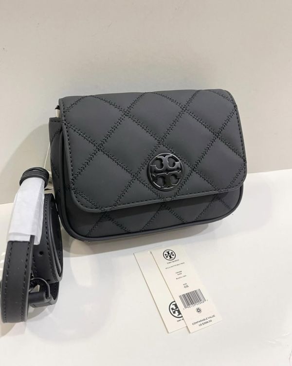 Tory Burch Willa 消光黑鏈條包 