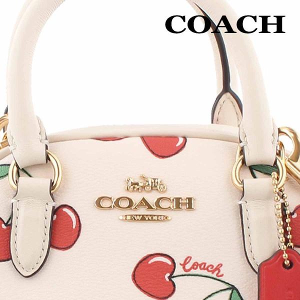 Coach 心形櫻桃印花手提包 