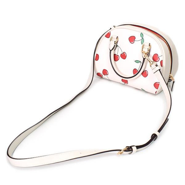 Coach 心形櫻桃印花手提包 