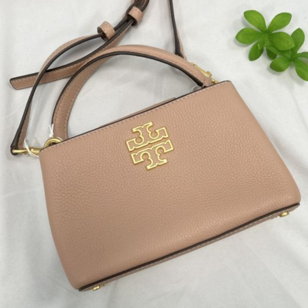 Tory Burch 粉色手提肩背兩用包 