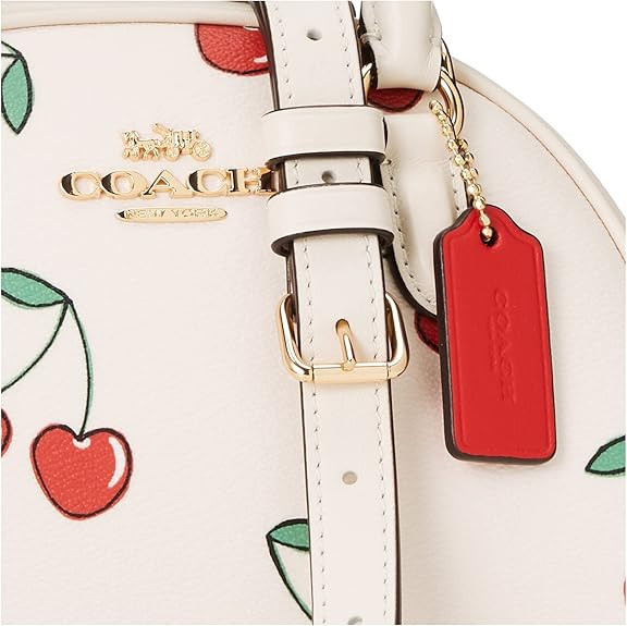 Coach 心形櫻桃印花手提包 