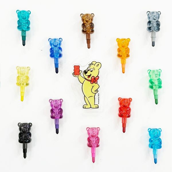 TPL 干貝熊12色積木蠟筆 