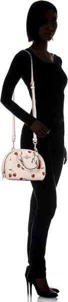 Coach 心形櫻桃印花手提包 