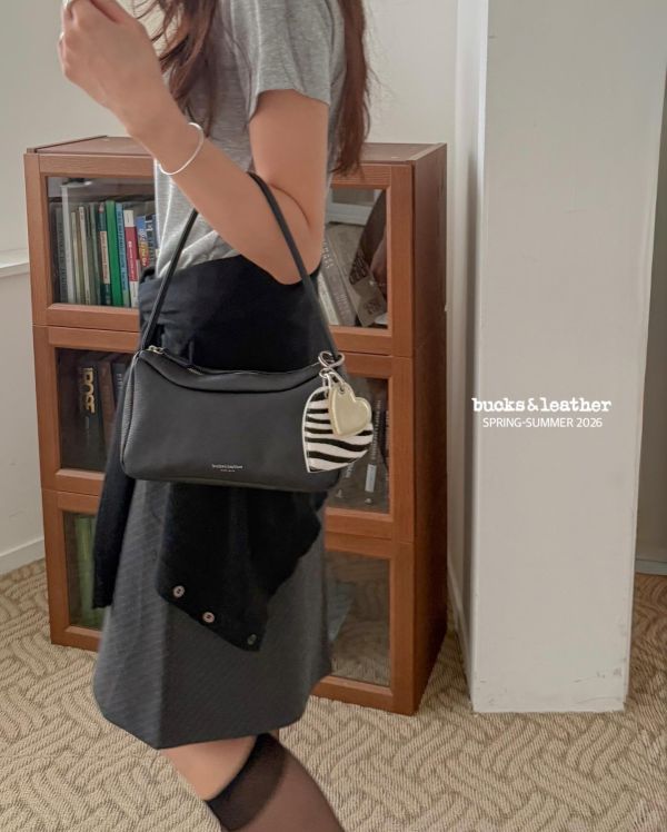 韓國 Bucks & Leather 羊皮單肩包 