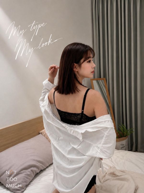 NOT TOO MUCH 法式心機 蕾絲美胸背心/睡衣 